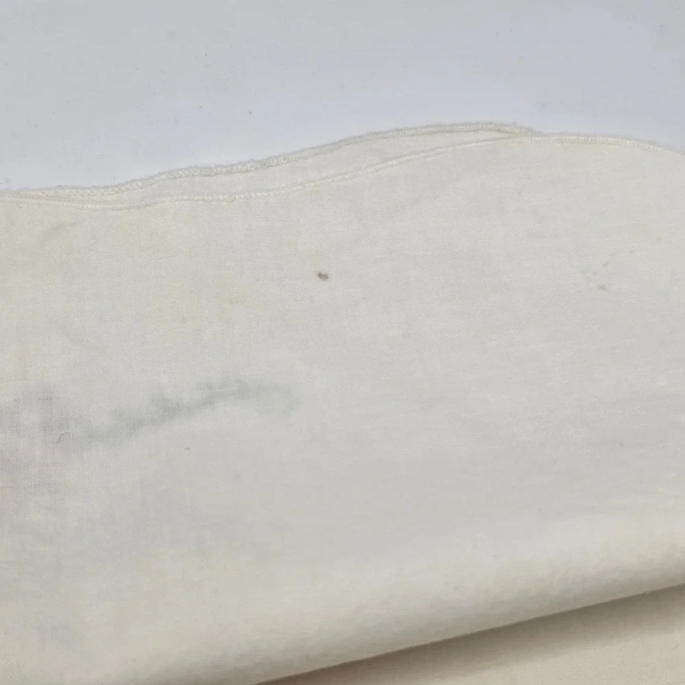Vintage Pillowcase 90s Hand Embroidered Cream Floral Pink Purple Cottagecore Bed